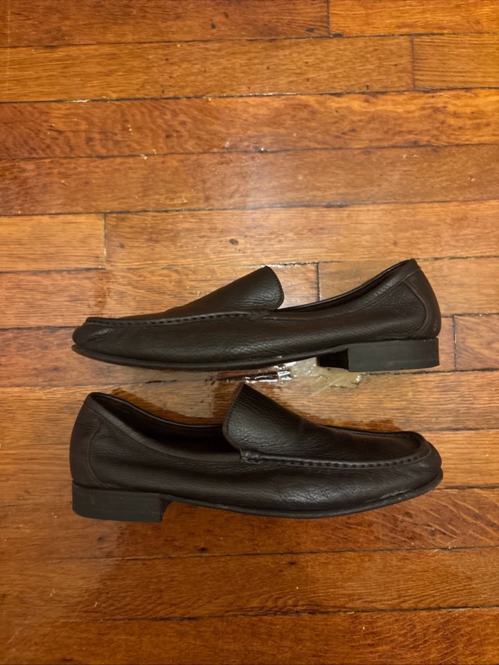Classic men’s Bally Brown Leather Slip on Loafers size 9.5
